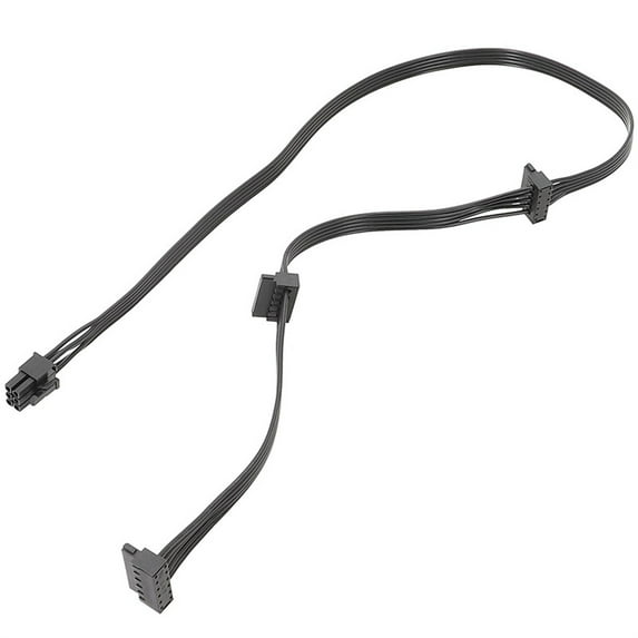 Convenient 6Pin to SATAX3 Power Cable Compatible for Corsair RM RMX Power Modulars SATAPower Supply Cable Replacement