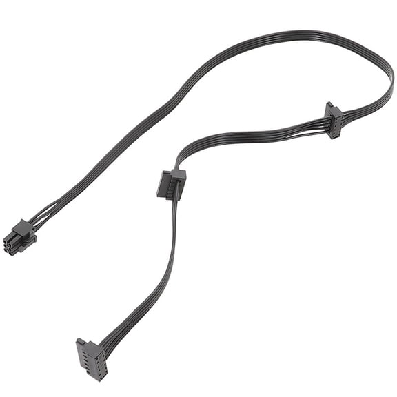 Convenient 6Pin to SATAX3 Power Cable Compatible for RM RMX Power Modulars SATAPower Supply Cable Replacement