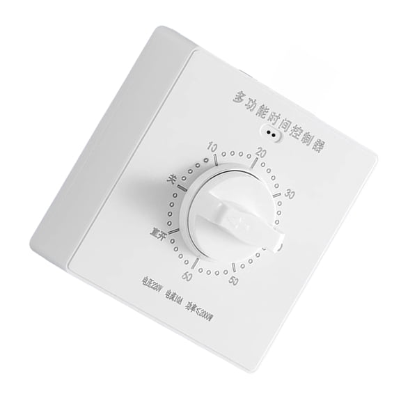 Convenient 86 Type Mechanical Timer Switches Adjustable Delay Up to 120Minutes with Indicators Light for Management