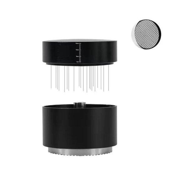 Convenient And Portable Coffee Powder Tamper With Leveling Base Coffee Distribution Tool For Even Extraction