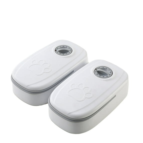 Convenient Automatic Pet Feeder Timed Feeding, for Small & Medium Pets 350ml Capacity, Programmable Timer Feeding