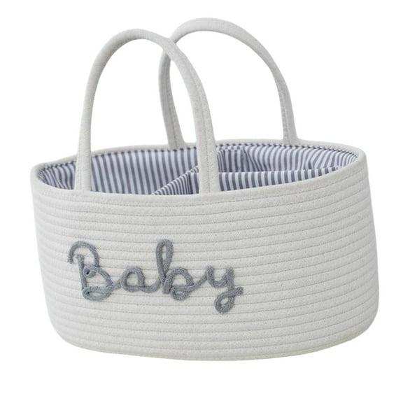 Convenient Baby Diaper Storage Basket Cotton Cloth Organizes Modern Baby Diaper Storage Solution for Nursery & Travel