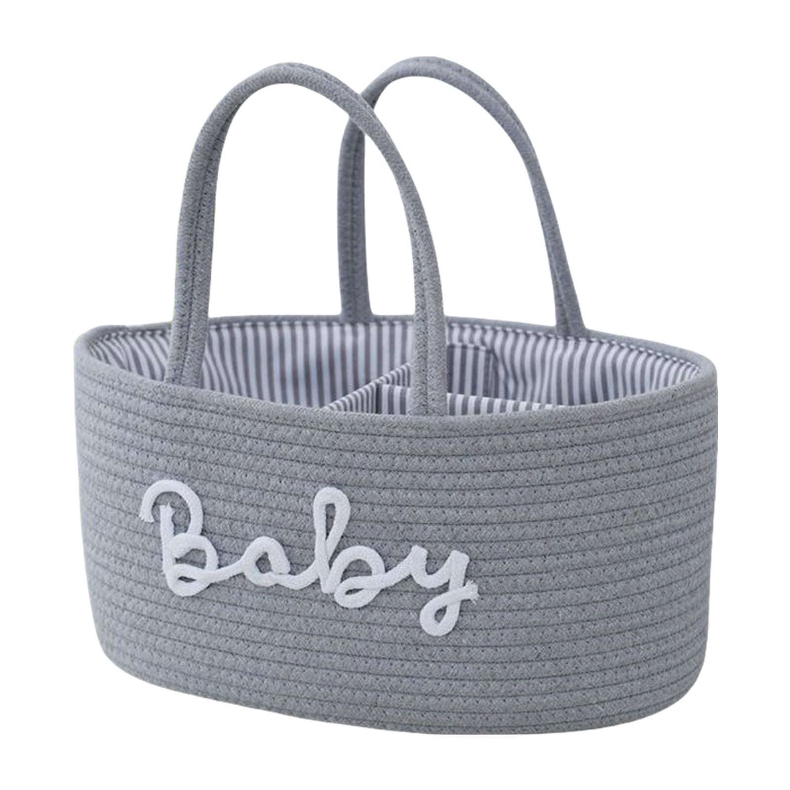 Convenient Baby Diaper Storage Basket Cotton Cloth Organizes Modern Baby Diaper Storage Solution for Nursery & Travel