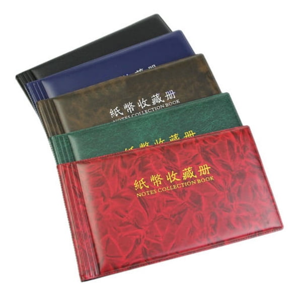 Convenient Banknote Collection Album with Premium PVC Sheets and Leather Cover