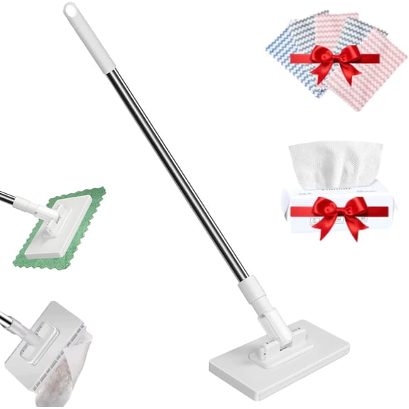 Convenient Cloth Changing Mini Mop, Mini Mop with Cloth Change incl. 6 Reusable Microfiber Cloths