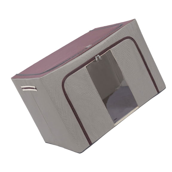 Convenient Clothing Storage Box Foldable Cloth Organizer with Zipper Closure