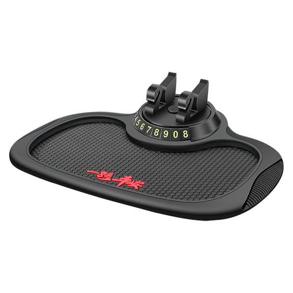 Convenient Dashboard Non Slip Cushion Phone Holder Mat with Parking Number Plate Car Instrument Panel Non-slip Mat