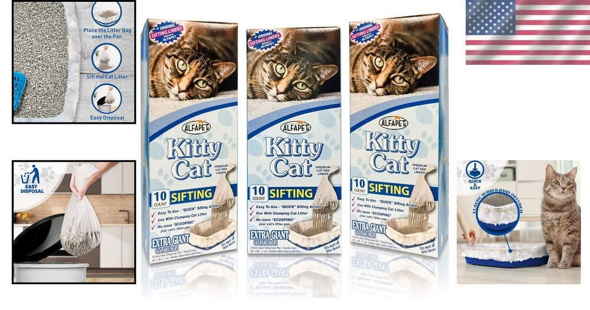 Convenient Disposable Sifting Liners for Giant Cat Litter Boxes Quick