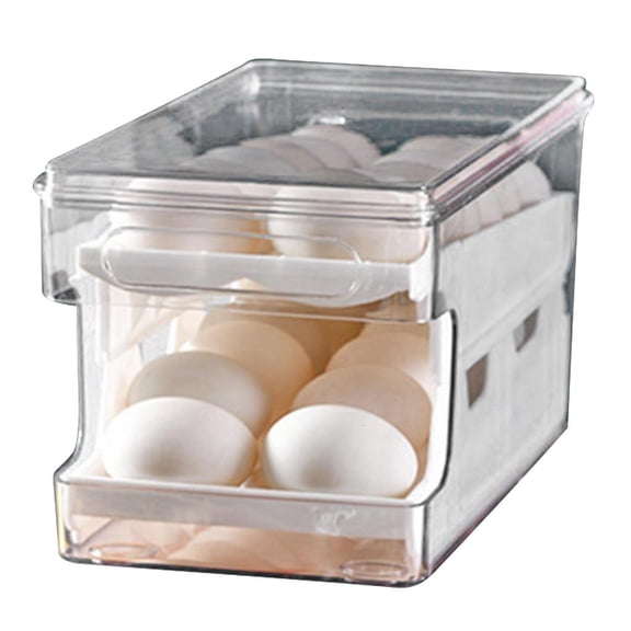 Convenient Double layer Slide Eggs Box Unique Automatic Scrolling Eggs Container