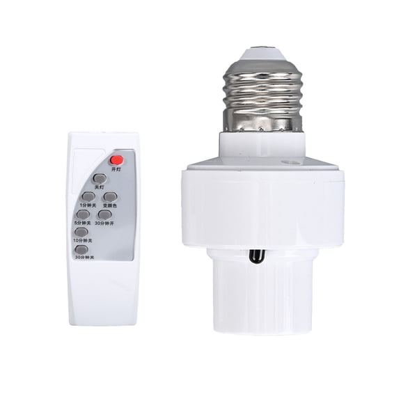 Convenient E27 Lamp Control Simple and Practical E27 Light Fixture Timing Solution E27 Lamp Hold for Easy Lighting