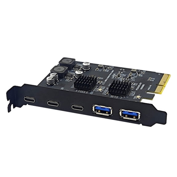 Convenient &Efficient USB Expansion Card PCIE USB Expansion Card Boost PC Performances Easy Connection with USB 10Gbps