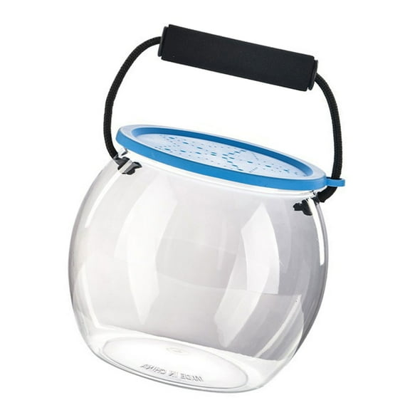 Convenient Fish Transport Container Small Fishtanks For Beach Use Safe Clear Lid Aquarium Carriers For Home Travel Use