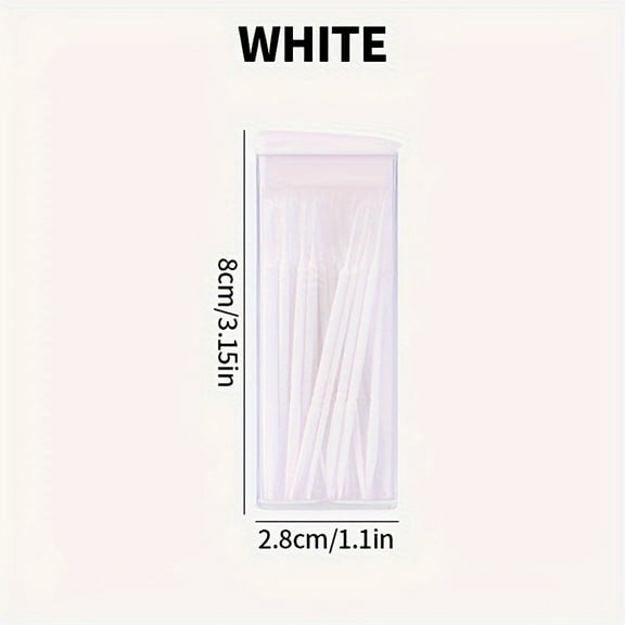 Convenient Fishbone Interdental Brush Set: 60pcs/Box - Portable Dental Floss Picks, Toothbrushes, and Oral Hygiene Tools for Travel - No Fragrance, Original Taste