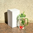 thumbnail image 1 of Convenient Handle, Glass Tumbler — Glass Tumbler With Handle, Two Way Straw Cup, and Double Wall Glassware with 11.8 Fl Oz & Glass Design for Everyday Usage, 1 of 9