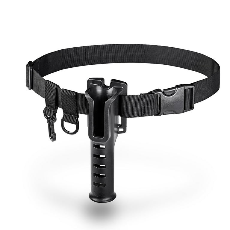 Convenient Hands Free Fishing Rod Pole Holder Belt, Adjustable Size for All  Anglers 