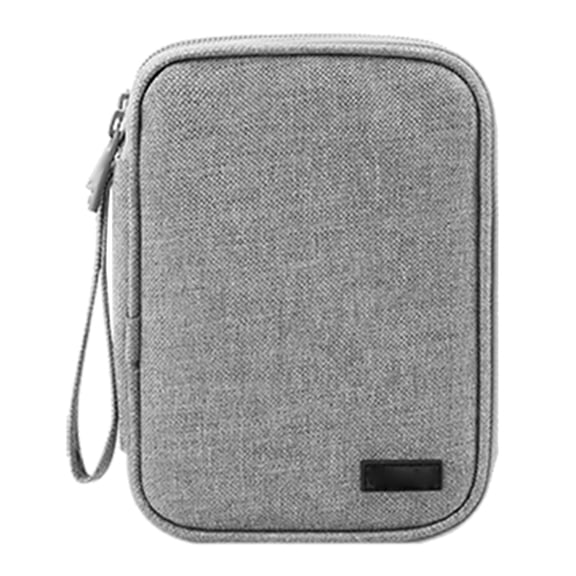 Convenient Hard Disk Storage Bag Single/Doubles Layer Hard Drive Organizer Case Protective Sleeve for Phone Power Banks