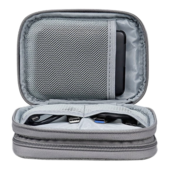Convenient Hard Disk Storage Sleeve Hard Drive Holder Power Banks Bag Earphone Case for Business Professionals