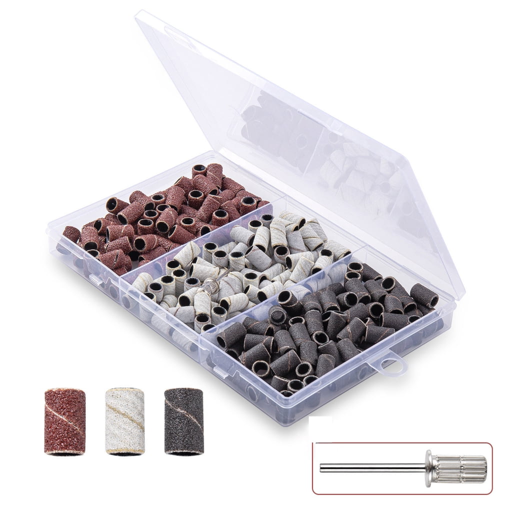 Convenient Home Manicure Sand Polishing Heads Sanding Cap Bands Keep ...