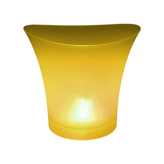 Convenient LED Ice Buckets Easy to Clean Ice Barrels Glowing Ice Tub Wine Cooler Ice Kegs PP for Entertaining