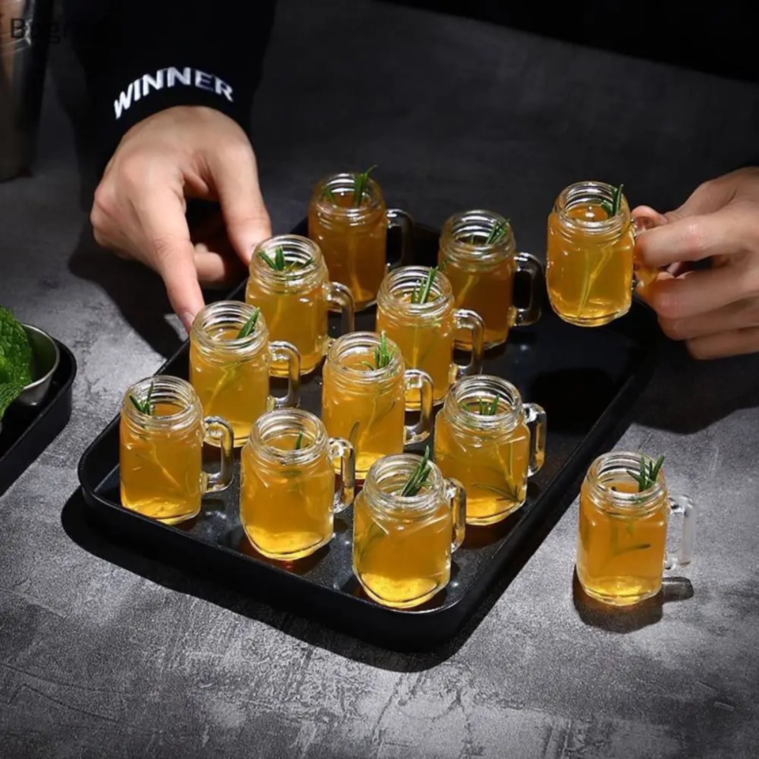 Convenient Leakproof Sealed Stylish 35ml Mini Glass Bottle Ideal for