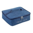 thumbnail image 1 of Convenient Lunch Box Insulated Lunch Bag Large Capacity Professional Design 29x23cm Navy 1Pack, 1 of 4