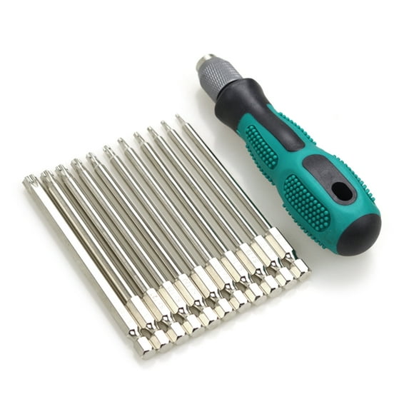 Convenient Magnetic Torx Screwdriver Set/12pcs for Mechanical Maintenance