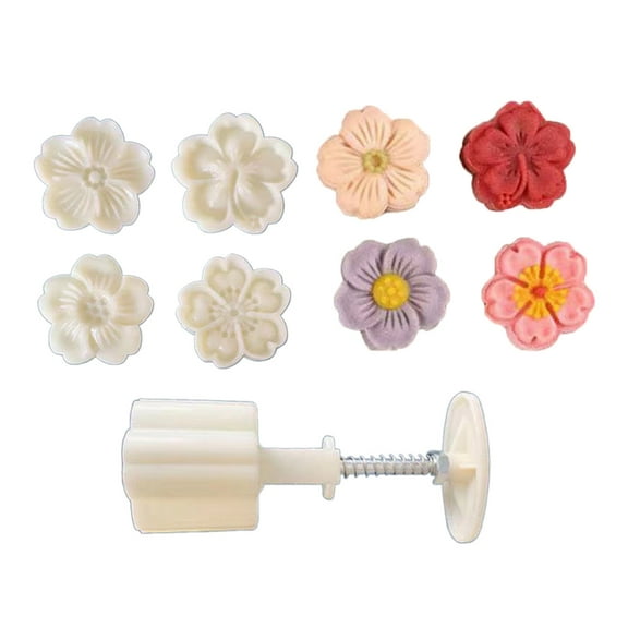 Convenient Mooncakes Press Molds Flower Shape Artistic Mooncakes Press Molds