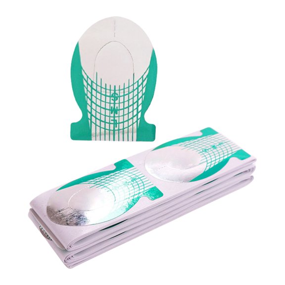 Convenient Nail Extension Paper Forms 100 Pieces For Salon And Home Use
