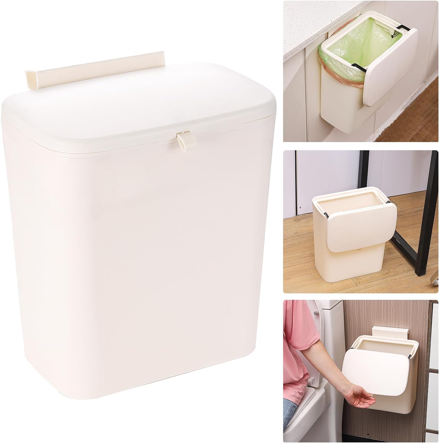 Convenient and OdorFree Kitchen Compost Bin 2.4 Gallon Waste Bin