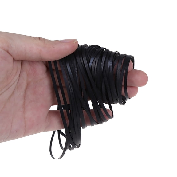 Convenient Pack of 100 Mix Size Flat Belts Cassette Tape Machine Drive Belts 3mm Width for Recorders Players
