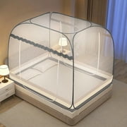 Convenient Pair Packaging 1 Pair New Style No Installation Mongolian Yurt Home Use Single/Double Door Foldable Tent With Bottom And Integrated Steel Wire Texture And Zipper