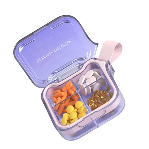 Convenient Pills Container With Safe Plastic and Clear Covers For Easy Monitoring Of Pills Travel friendly Pills Case