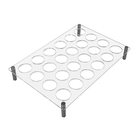 hejhncii Durable Acrylic Coffee Capsules Organizers Convenient Storage Stand Holder Rack