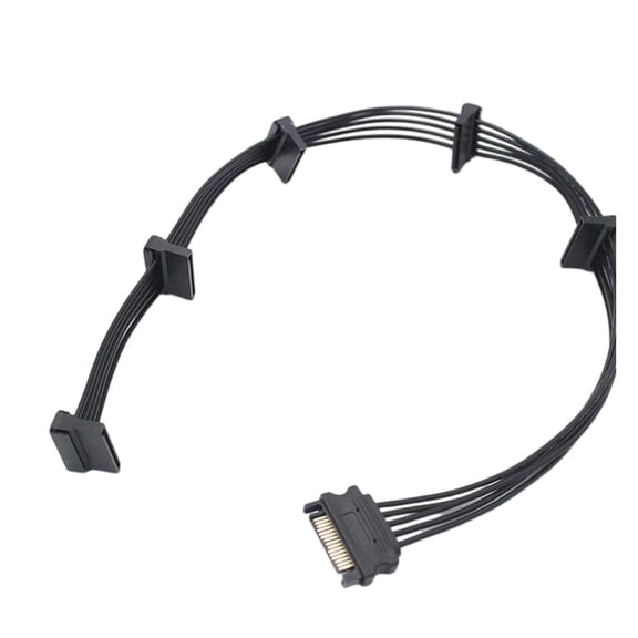 Convenient Power Splitters Cable IDE 4Pin to Hard Drive 15pin Cable Expand Device Connectivities 80cm Long