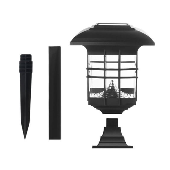 Convenient Remote Control LED Light, Solar-Powered Post Lighting With Bright LED For Outdoor Garden Yard Landscape Decor, White Light