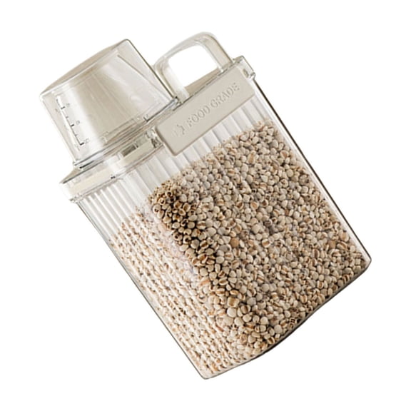 Convenient Rice Bucket Sealed Sealing with Lid Practical Storage Container for Kitchen and Office
