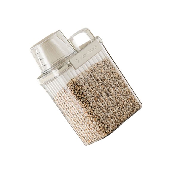 Convenient Rice Bucket Sealed Sealing with Lid Practical Storage Container for Kitchen and Office