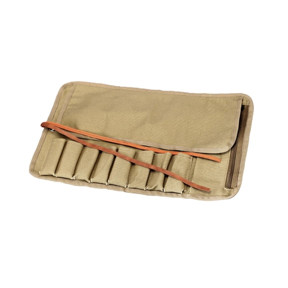 Convenient Rolling Tool Pouches With Leather Strap Closure And Thickened Sponge Lining Ideal For Electricians And Craft Enthusiasts