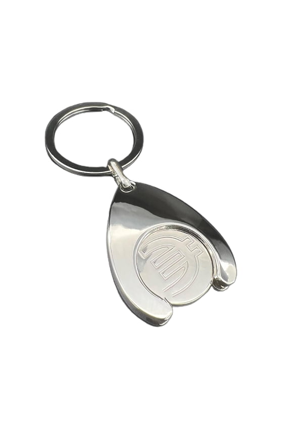 Convenient Shopping Cart Coin Keychain with Trolley Pattern Key Chain for Supermarket Trolleys Bags