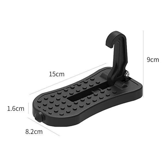 Convenient Silver Foldable Car Roof Rack Foot Pedal Aluminum Alloy Easy Setup