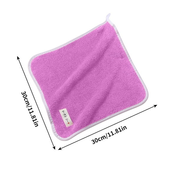 Convenient Size Small Towel for Youngsters, Super Soft Face Wash Cloth, Highly Absorbent Material, Multipurpose for Sensitive Care (Purple)