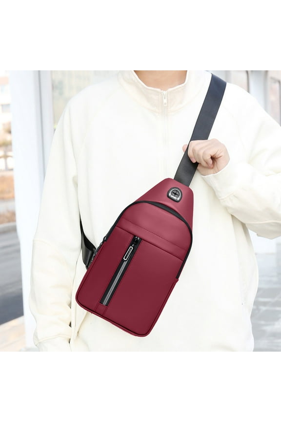 Convenient Sling Backpack with Adjustable Strap, Multiple Zippered Pockets, Casual Design, Ideal for Hiking, Travel, and Daily Essentials