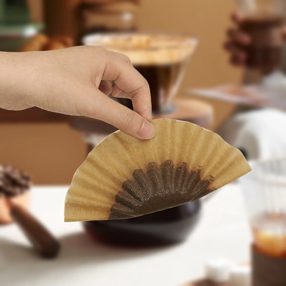 Convenient Small Paper Coffee Filter Basket Single Cup Pour Over Compatible Disposable Easy Cleanup