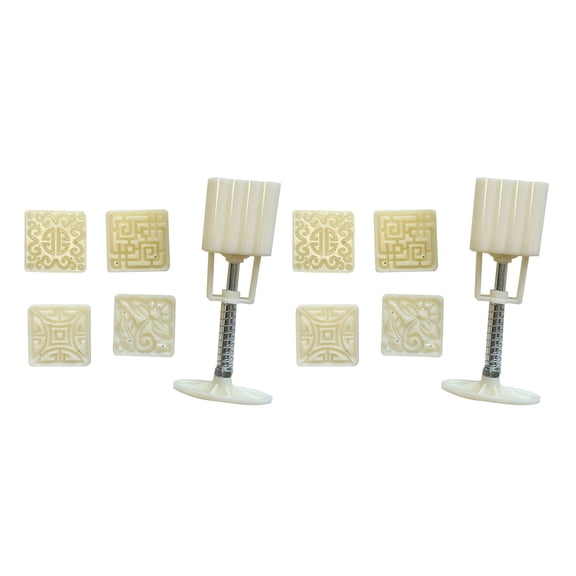 Convenient Square Pastries Mold Multifunctional Molds with 4 Different Pattern Artistic Treat