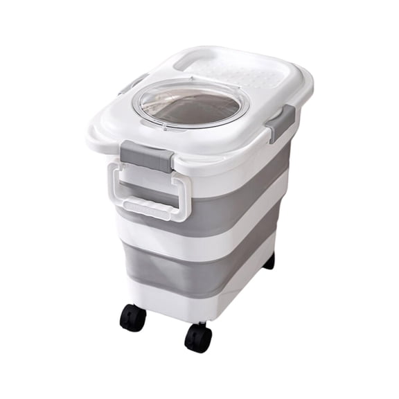 Convenient Storage Container Foldable Dustproof Sealing Box with Lid Practical Dog Snacks Organiser Kitchenwares