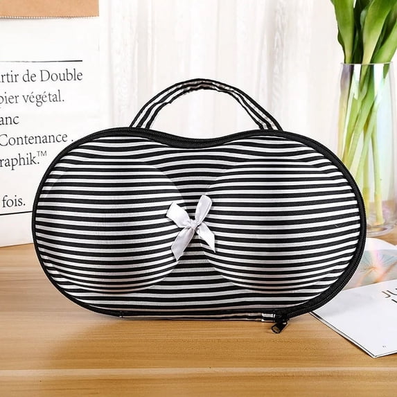 Convenient Travel EVA Bra Storage Bag Women's Underpants Organizer Leopard Print Shape-Wear Bag