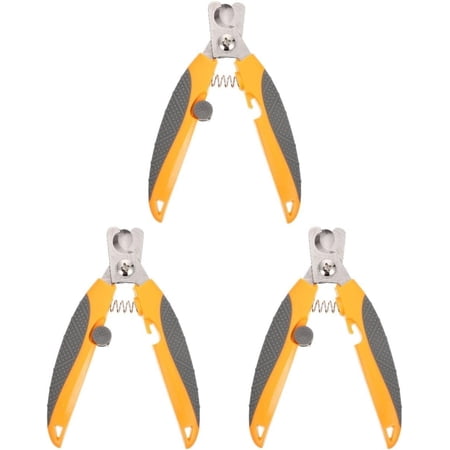 Convenient Trimmer Pet Scissors for Animals Clipper Kitten Animal Professional Tool Trimming Scissor with Grooming Portable Cutter Accessory Trimmers Blades Large Orange
