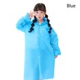 thumbnail image 1 of Convenient Unisex Thickening Full Body EVA Durable Rain Gear Reusable Poncho One-Piece Raincoat Rain Coat Kids Raincoat BLUE, 1 of 8