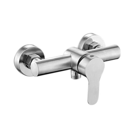 Convenient Wall Mounted Stainless Steel Shower Faucet with Built in Sealing Ring and Lifting Type Opening Mode