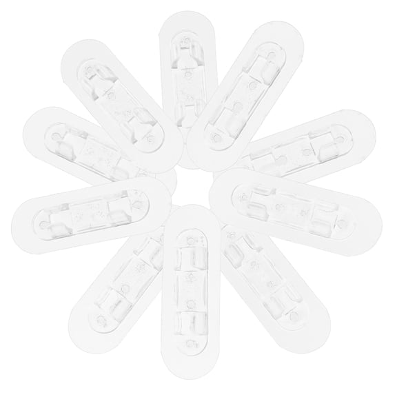 Convenient Wire Organizer Cable Transparent Self-adhesive Routing Retainer 10pcs Small Clips Buckle Acrylic